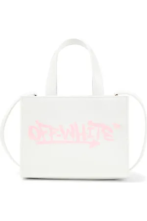 OFF-WHITE Borsa a spalla in pelle con logo