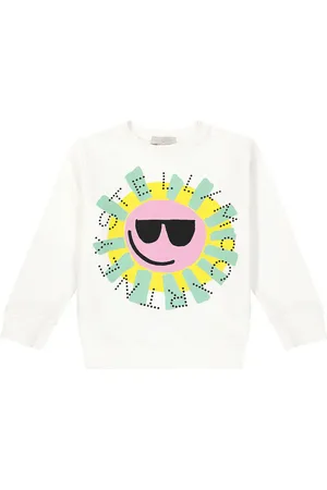 Stella McCartney Felpa in jersey di cotone con stampa