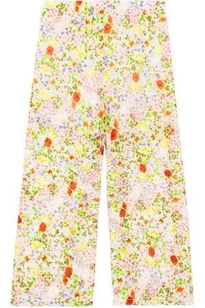 PAADE Pantaloni in cotone e seta con stampa