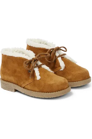PèPè PèPè Stivaletti in suede con shearling