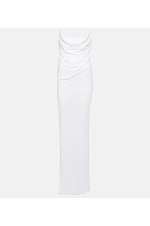 ALEX PERRY Abito bustier lungo in jersey