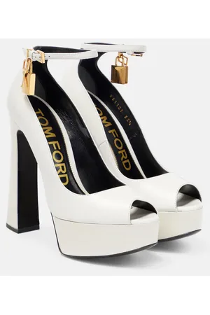 Tom Ford Sandali Padlock in pelle con plateau