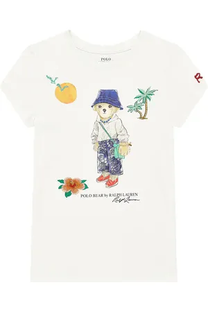 Ralph Lauren T-shirt Polo Bear in jersey di cotone