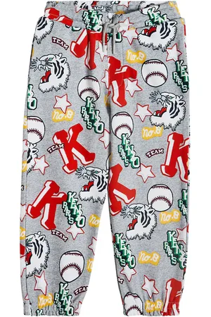 Kenzo Pantaloni sportivi in cotone con stampa