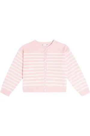 BONPOINT Cardigan Demy in lana e cotone a righe