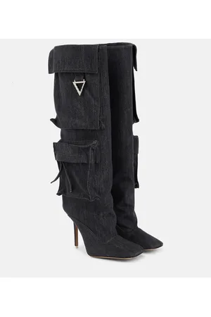 The Attico Stivali Sienna in denim
