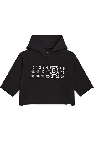 Maison Margiela Felpa cropped in jersey di cotone