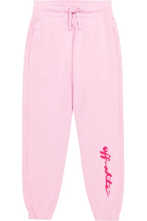 OFF-WHITE Pantaloni sportivi in cotone con logo