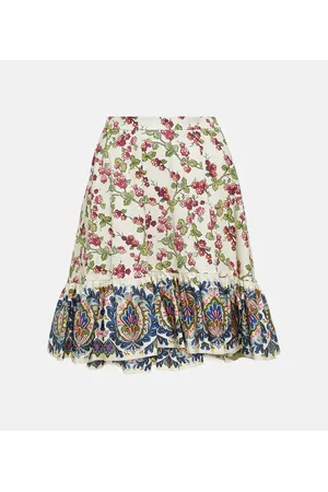 Etro Minigonna in cotone con stampa