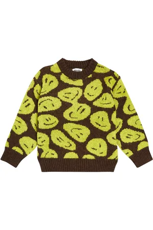Molo Pullover Bello in misto lana con intarsio