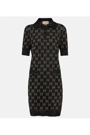 Gucci Miniabito in jacquard lamé GG