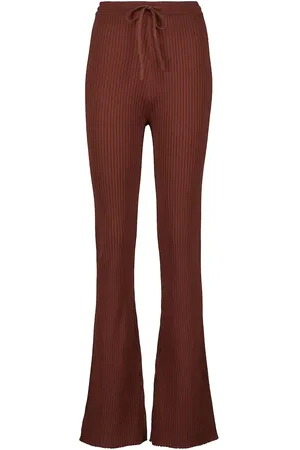 Nanushka Pantaloni Cornelie in maglia a coste