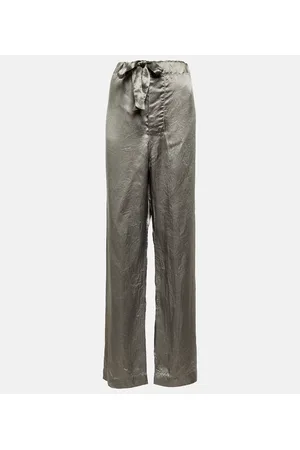 Maison Margiela Pantaloni pigiama in raso