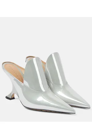 Bottega Veneta Mules Rocket in pelle metallizzata