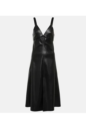 Stella McCartney Abito sottoveste in similpelle