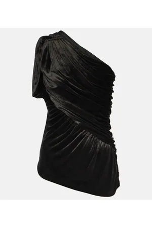 Rick Owens Lilies - Top monospalla Amira in velluto