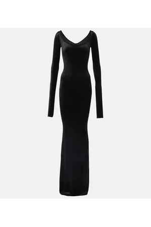 Rick Owens Abito lungo sottoveste in jersey