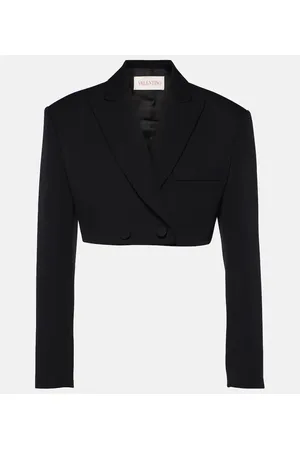 VALENTINO Blazer cropped in lana vergine
