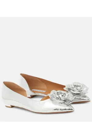 Aquazzura Ballerine Paris Rose in pelle