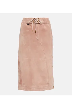 Tom Ford Gonna midi in pelle plongé