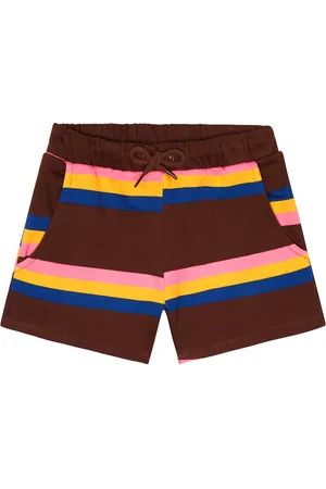 Mini Rodini Shorts in jersey di cotone a righe