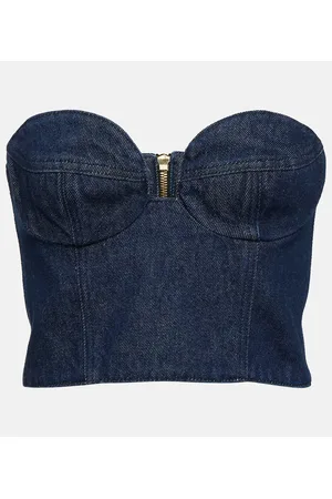 MAGDA BUTRYM Bustier di jeans