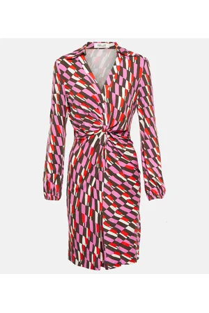 Diane von Furstenberg Miniabito a portafoglio con stampa