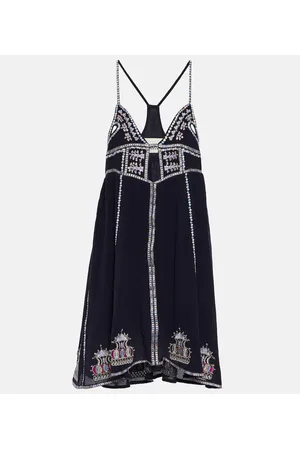 Isabel Marant Miniabito Bretty in misto cotone con ricamo
