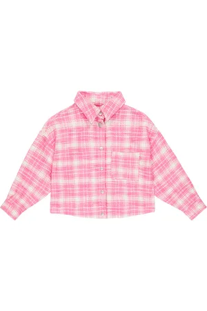 Palm Angels Camicia in tweed di misto cotone