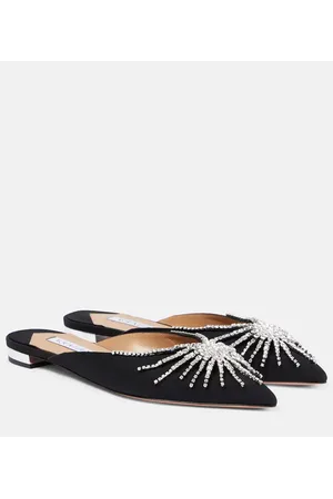 Aquazzura Mules Sunshine con cristalli