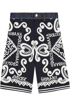 Dolce & Gabbana Bermuda di jeans con stampa