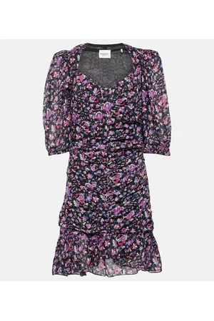 Marant Etoile Miniabito Lunesa in cotone con stampa
