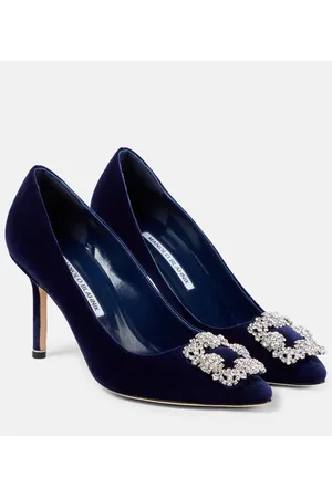 Manolo Blahnik Pumps Hangisi 90 in velluto