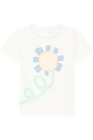 Stella McCartney T-shirt in jersey di cotone con stampa