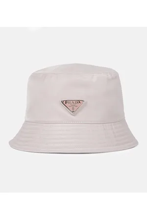Prada Cappello da pescatore in nylon con logo