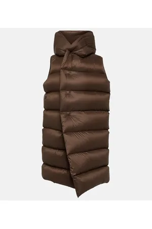 Rick Owens Gilet imbottito con cappuccio