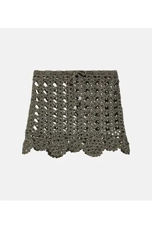 Ganni Minigonna in crochet di misto cotone
