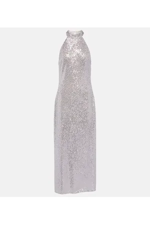 RIXO London Abito lungo Zuri con paillettes