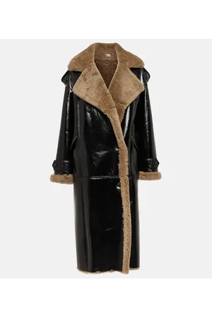 The Mannei Cappotto Jordan in pelle e shearling