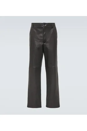 Prada Pantaloni regular in pelle