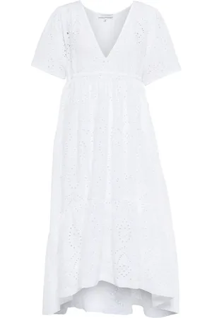 Heidi Klein Abito midi in cotone sangallo