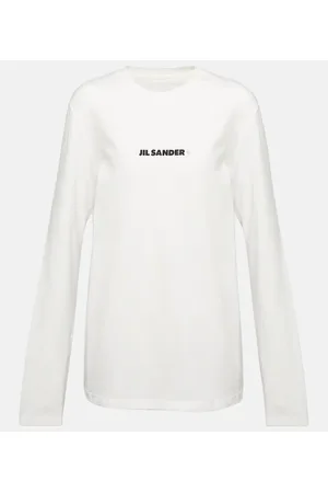 Jil Sander Felpa in cotone con logo