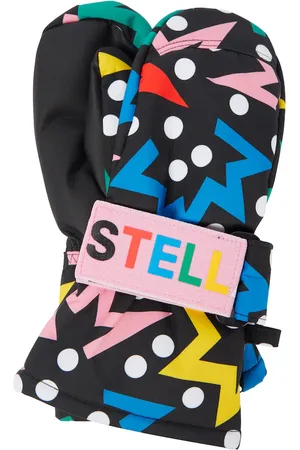 Stella McCartney Guanti da sci con stampa