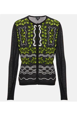 Giambattista Valli Cardigan in cashmere e seta con ricamo