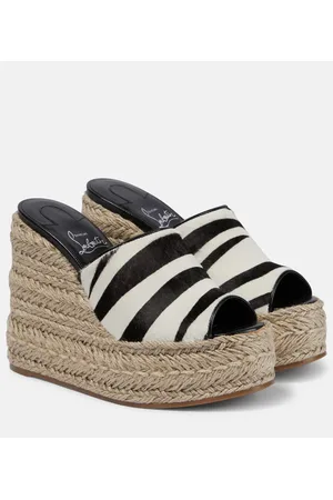 Christian Louboutin Espadrillas con zeppa Ariella in pelle
