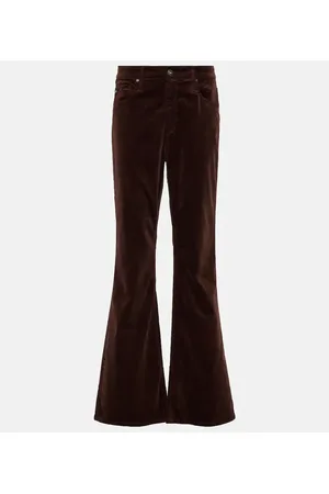 AG Jeans Pantaloni flared Farrah in velluto