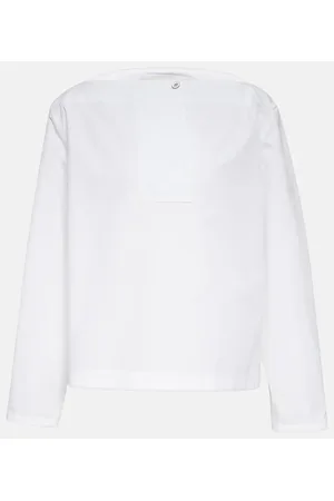 Jil Sander Top in popeline di cotone
