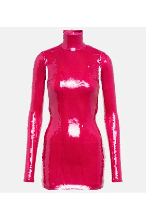 LAQUAN SMITH Miniabito dolcevita con paillettes