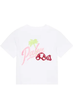 Palm Angels T-shirt in jersey di cotone con logo