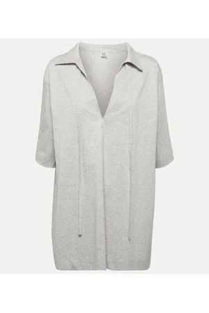 Totême Top in cotone con fiocco